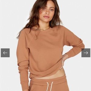 Mate the Label Organic Terry Raglan Sweatshirt XL Sedona